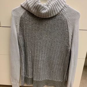 Grey and metallic sweater